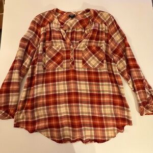 Torrid Multicolor Plaid Shirt